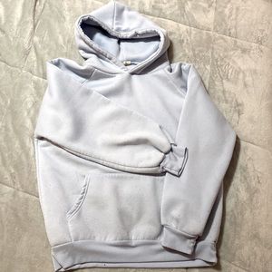 Soft over sized baby blue hoodie! :)